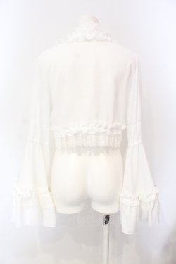 画像4: ATELIER PIERROT / Princess Sleeve Bolero　ボレロ  ホワイト O-25-07-12-093-EL-TO-OW-OS