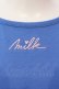 画像2: MILK / Back Ribbon パフ Ｔｅｅ  ブルー O-25-07-12-094-ML-TS-IG-OS (2)
