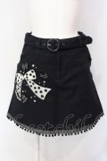 metamorphose / 水玉リボン刺繍スカート  クロ O-25-07-12-010-ME-SK-IG-OS