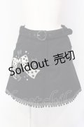 metamorphose / 水玉リボン刺繍スカート  クロ O-25-07-12-010-ME-SK-IG-OS