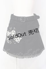 metamorphose / 水玉リボン刺繍スカート  クロ O-25-07-12-010-ME-SK-IG-OS