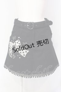 metamorphose / 水玉リボン刺繍スカート  クロ O-25-07-12-010-ME-SK-IG-OS