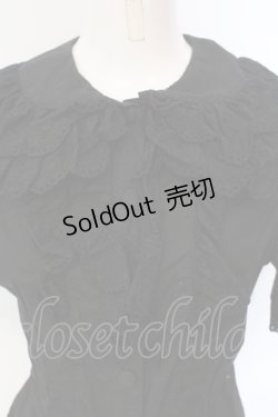 画像2: metamorphose / 王冠綿レース半袖ブラウス  クロ O-25-07-12-011-ME-BL-IG-OS