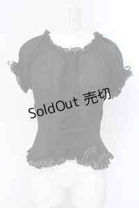 metamorphose / シフォンブラウス  クロ O-25-07-12-013-ME-BL-IG-OS