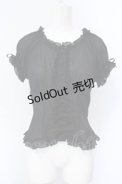 画像1: metamorphose / シフォンブラウス  クロ O-25-07-12-013-ME-BL-IG-OS