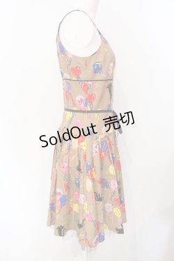 画像2: MILK / バルーンCATワンピース  ブラウン O-25-07-12-023-ML-OP-IG-OS