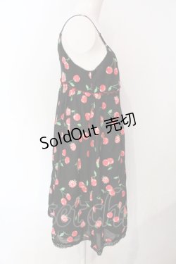 画像2: MILK / チェリーベリードレス  ブラック×レッド O-25-07-12-027-ML-OP-IG-OS