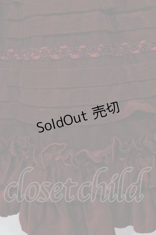 画像2: Victorian maiden / コール天ワンピース  ボルドー O-25-07-14-024-CL-OP-IG-OS (2)