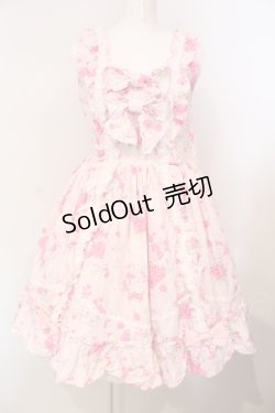 画像1: BABY,THE STARS SHINE BRIGHT / Versailles Rose Bouquet柄ロザリージャンパースカート  ピンク O-25-07-14-025-BA-OP-OW-OS