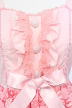 画像2: Angelic Pretty / ラッピングリボンティアードジャンパースカート  ピンク O-25-07-14-028-AP-OP-OW-OS