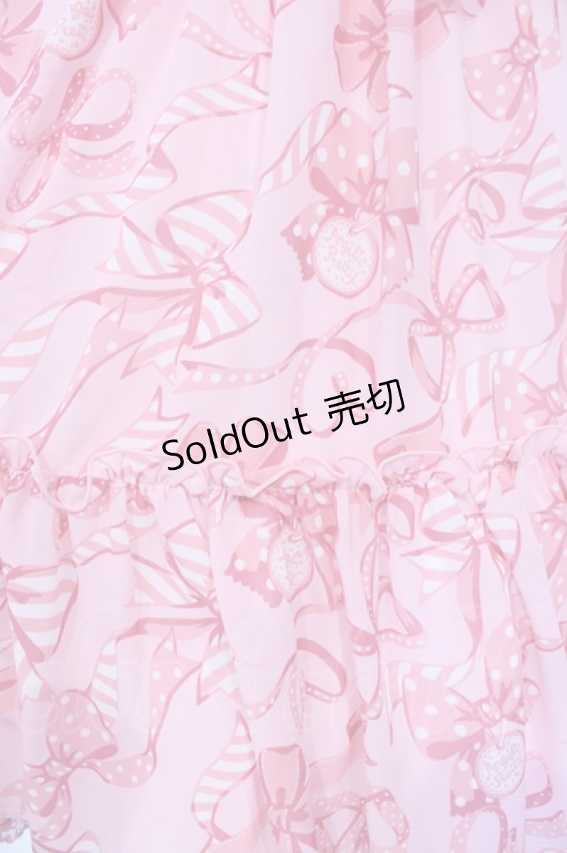 画像3: Angelic Pretty / ラッピングリボンティアードジャンパースカート  ピンク O-25-07-14-028-AP-OP-OW-OS (3)