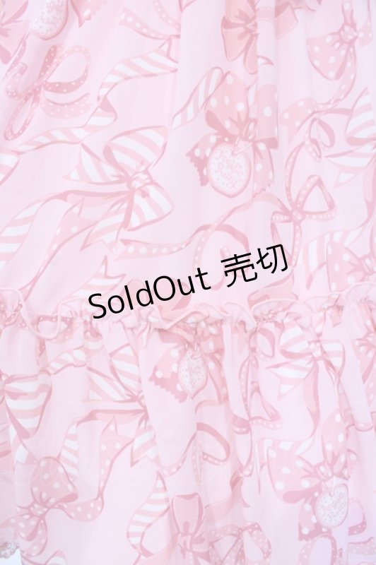 画像3: Angelic Pretty / ラッピングリボンティアードジャンパースカート  ピンク O-25-07-14-028-AP-OP-OW-OS (3)