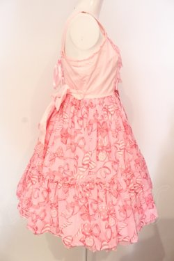 画像4: Angelic Pretty / ラッピングリボンティアードジャンパースカート  ピンク O-25-07-14-028-AP-OP-OW-OS
