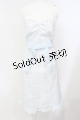 JESUS DIAMANTE / ベアワンピース 38 ギンガムサックス O-25-07-14-030-JE-OP-OW-OS