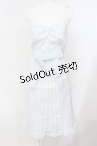 JESUS DIAMANTE / ベアワンピース 38 ギンガムサックス O-25-07-14-030-JE-OP-OW-OS