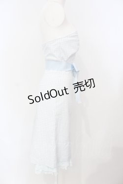 画像3: JESUS DIAMANTE / ベアワンピース 38 ギンガムサックス O-25-07-14-030-JE-OP-OW-OS