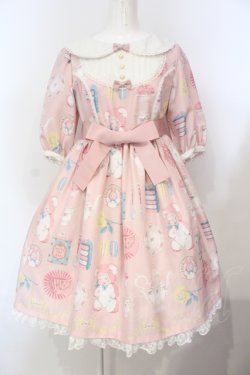 画像1: Angelic Pretty / Doll's Tea Partyワンピース  ピンク O-25-07-14-031-AP-OP-IG-OS
