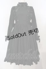 Physical Drop / ナース風ワンピース長袖ver.  クロ O-25-07-14-032-LO-OP-OW-OS