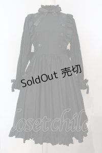 Physical Drop / ナース風ワンピース長袖ver.  クロ O-25-07-14-032-LO-OP-OW-OS