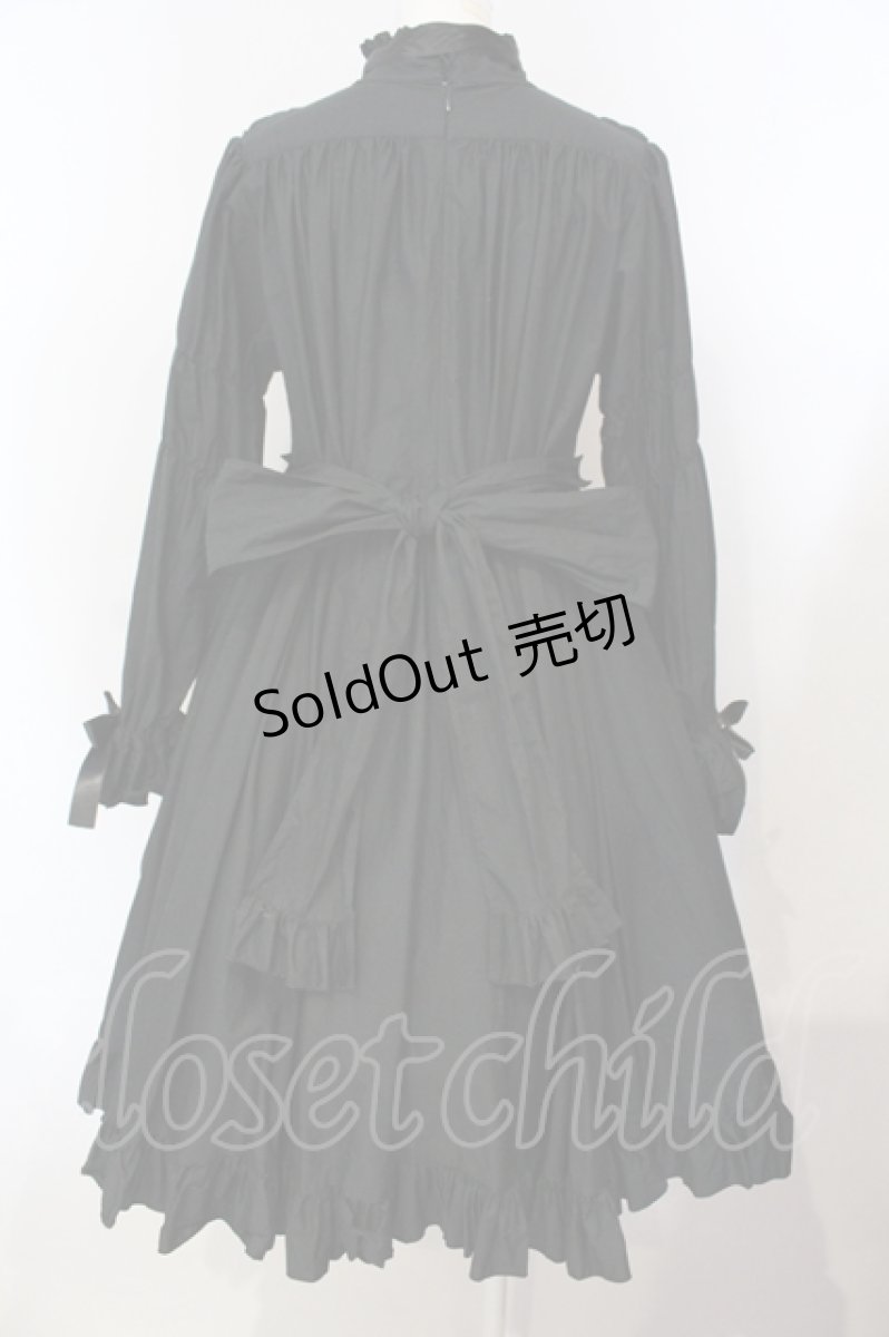 画像4: Physical Drop / ナース風ワンピース長袖ver.  クロ O-25-07-14-032-LO-OP-OW-OS (4)