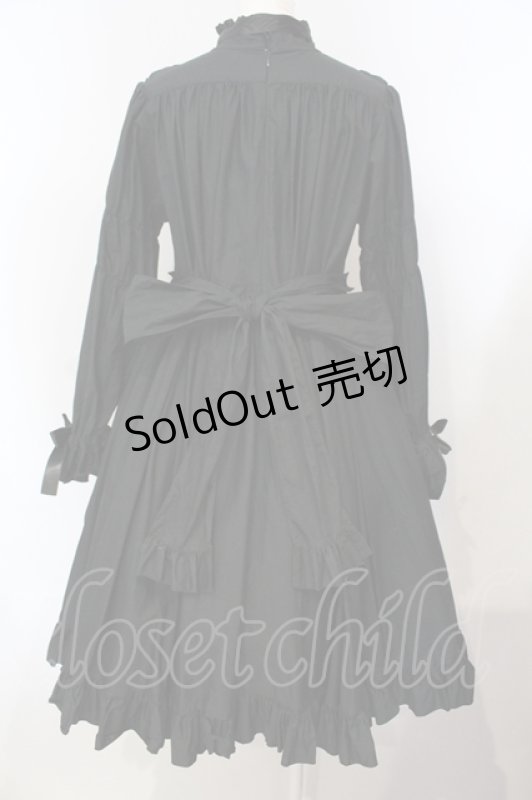 画像4: Physical Drop / ナース風ワンピース長袖ver.  クロ O-25-07-14-032-LO-OP-OW-OS (4)