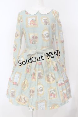 画像1: Jane Marple / Anniversaryフレームのワンピース  グリーン O-25-07-14-035-JM-OP-OW-OS