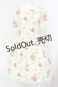 Jane Marple Dans Le Salon / Old Dish Plateワンピース M アイボリー O-25-07-14-036-JM-OP-IG-OS