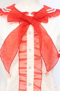 画像2: Angelic Pretty / フェアリーマリンブラウス  シロ×アカ O-25-07-14-040-AP-BL-IG-OS