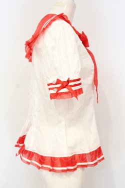 画像3: Angelic Pretty / フェアリーマリンブラウス  シロ×アカ O-25-07-14-040-AP-BL-IG-OS
