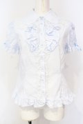 Angelic Pretty / ファンシーフリルブラウス  サックス O-25-07-14-041-AP-BL-IG-OS