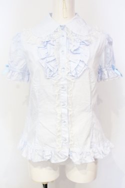 画像1: Angelic Pretty / ファンシーフリルブラウス  サックス O-25-07-14-041-AP-BL-IG-OS