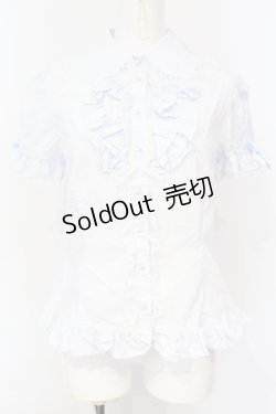 画像1: Angelic Pretty / ファンシーフリルブラウス  サックス O-25-07-14-041-AP-BL-IG-OS