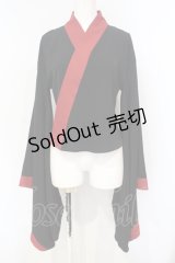 Royal Princess Alice / がしゃどくろ振袖ブラウス  ブラック×レッド O-25-07-14-045-LO-BL-IG-OS