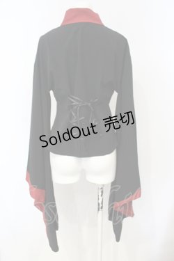 画像3: Royal Princess Alice / がしゃどくろ振袖ブラウス  ブラック×レッド O-25-07-14-045-LO-BL-IG-OS