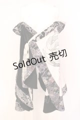 Qutie Frash / オフショルカーデ  ホワイト×ブラック O-25-07-14-054-QU-JA-IG-OS
