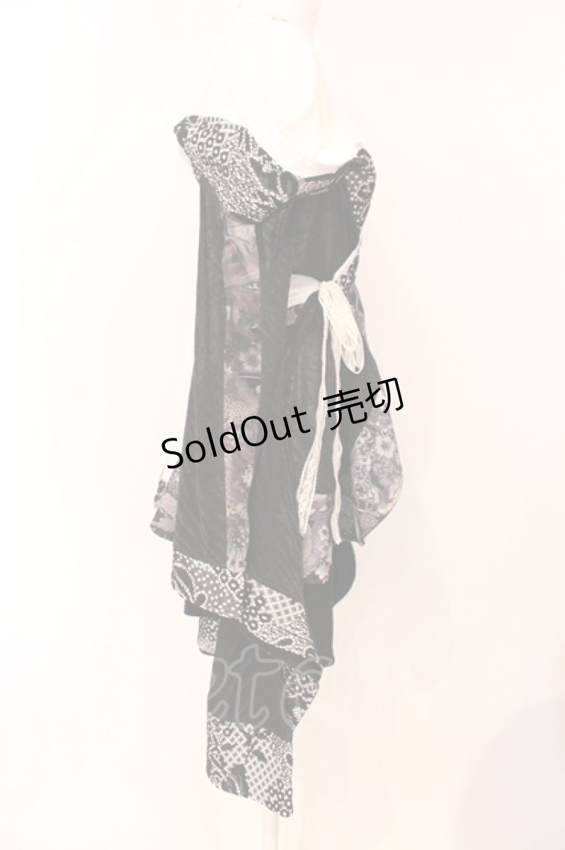画像2: Qutie Frash / オフショルカーデ  ホワイト×ブラック O-25-07-14-054-QU-JA-IG-OS (2)