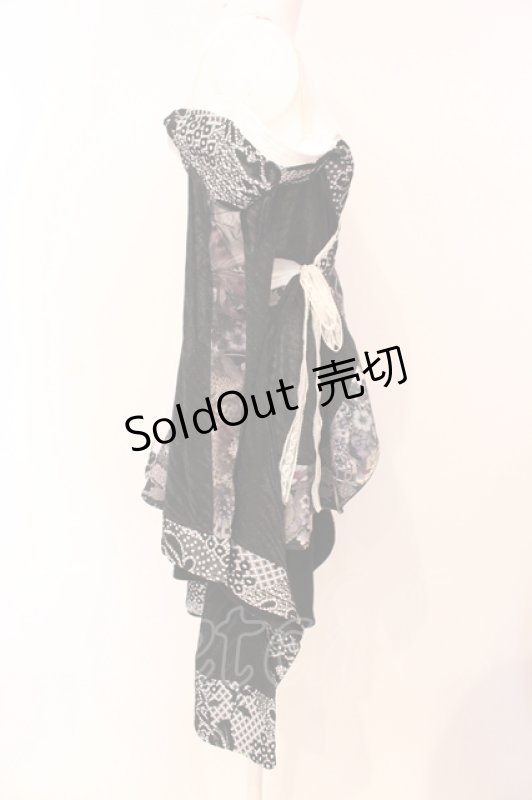 画像2: Qutie Frash / オフショルカーデ  ホワイト×ブラック O-25-07-14-054-QU-JA-IG-OS (2)