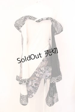 画像3: Qutie Frash / オフショルカーデ  ホワイト×ブラック O-25-07-14-054-QU-JA-IG-OS