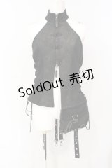 Qutie Frash / チャイナホルターベスト  ブラック O-25-07-14-058-QU-TO-IG-OS