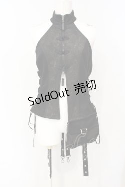 画像1: Qutie Frash / チャイナホルターベスト  ブラック O-25-07-14-058-QU-TO-IG-OS