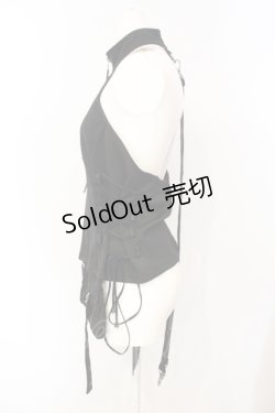 画像3: Qutie Frash / チャイナホルターベスト  ブラック O-25-07-14-058-QU-TO-IG-OS