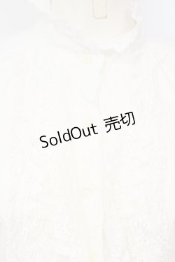 画像2: Jane Marple / レース配色スタンドネックブラウス M シロ O-25-07-14-062-JM-BL-IG-OS