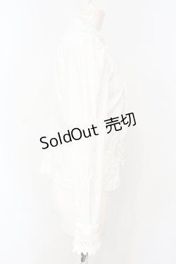 画像3: Jane Marple / レース配色スタンドネックブラウス M シロ O-25-07-14-062-JM-BL-IG-OS