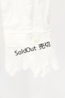 画像5: Jane Marple / レース配色スタンドネックブラウス M シロ O-25-07-14-062-JM-BL-IG-OS