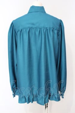 画像4: Enchantlic Enchantilly / ノーブルリボンタイブラウス  エメラルド O-25-07-14-063-LO-BL-IG-OS