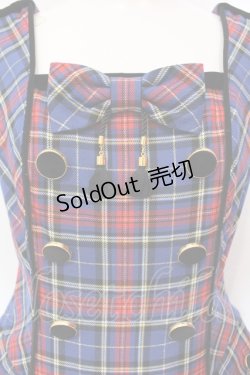 画像2: Angelic Pretty / Academyタータンジャンパースカート  ブルーチェック O-25-07-14-008-AP-OP-IG-OS