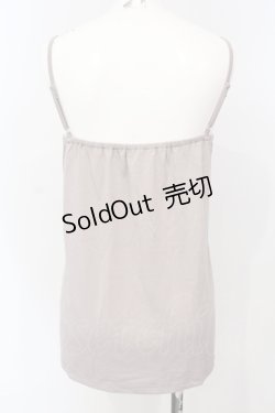 画像4: axes femme / はしごレースリボンキャミソール  グレー O-25-07-14-072-AX-TO-IG-OS