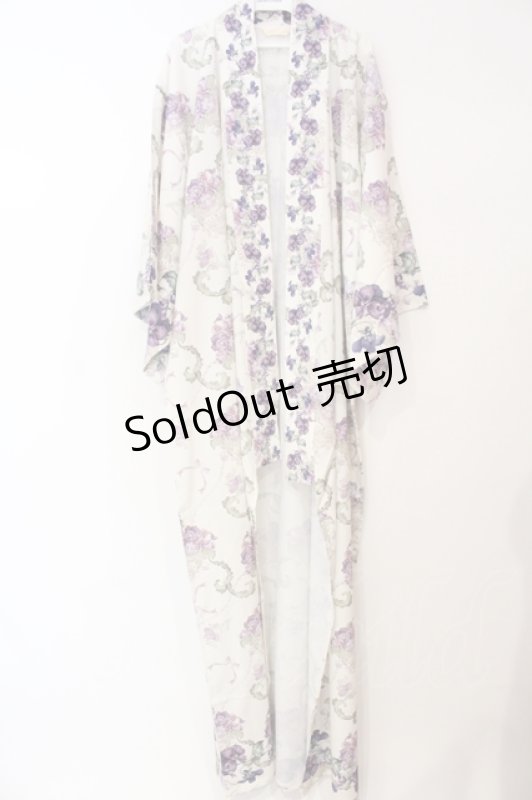 画像1: Enchantlic Enchantilly / 麗しのヴィオレッタ柄〜Haori〜浴衣（生成り）  キナリ O-25-07-14-002-LO-OP-IG-ZT501 (1)