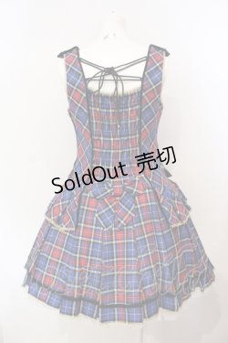 画像4: Angelic Pretty / Academyタータンジャンパースカート  ブルーチェック O-25-07-14-008-AP-OP-IG-OS