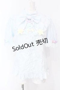 Angelic Pretty / Happy Starブラウス  サックス O-25-07-14-078-AP-BL-IG-OS